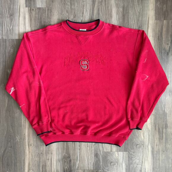 Vintage NC State University Wolfpack Sweatshirt Men's Size XL Carolina PAINTER - Picture 1 of 13